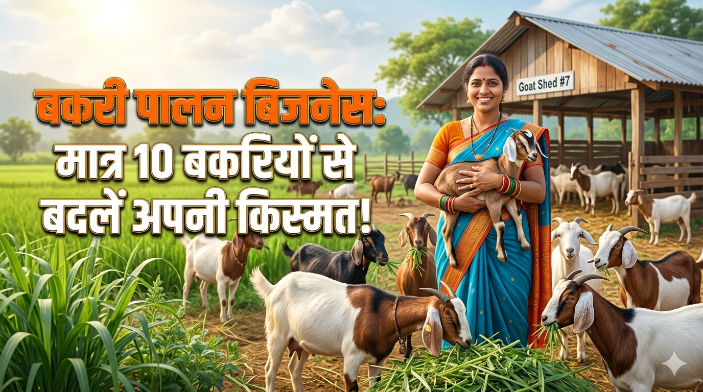 बकरी पालन बिजनेस: मात्र 10 बकरियों से बदलें अपनी किस्मत!