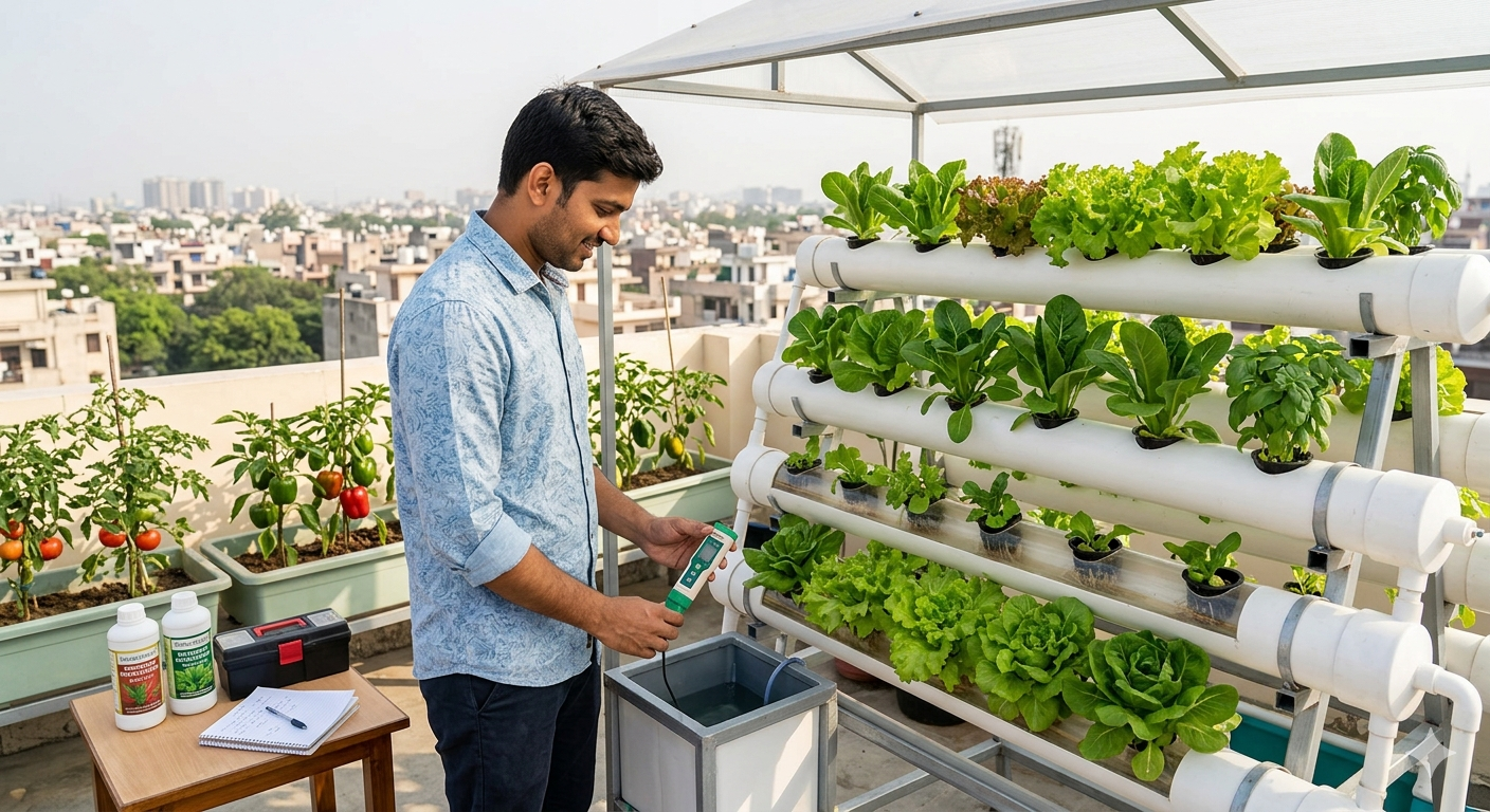 Hydroponics Farming तकनीक से छत पर उगाएं सब्जियां