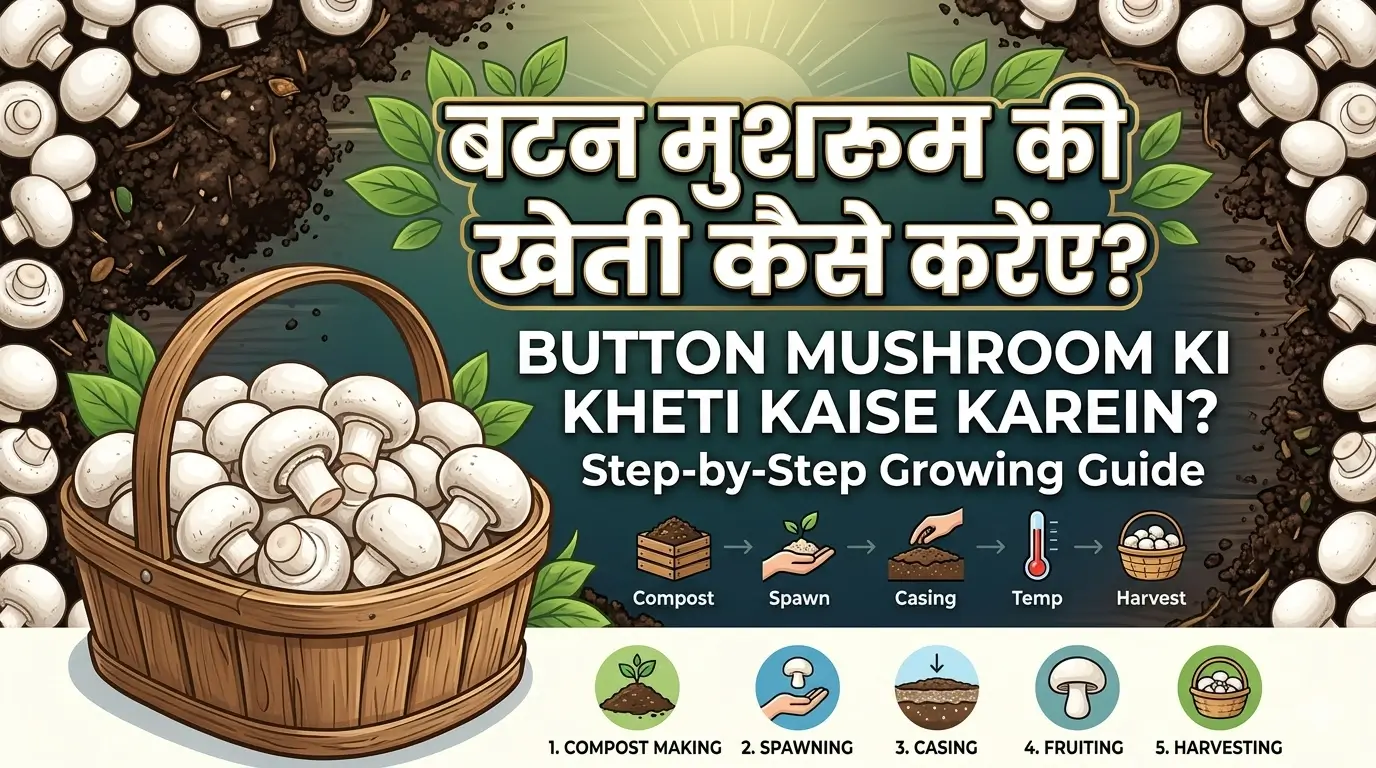 Button Mushroom Ki Kheti Kaise Karein?